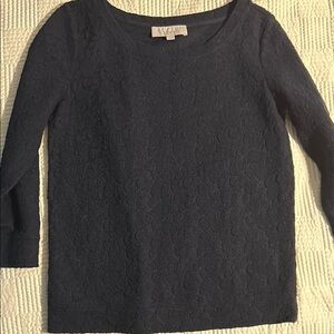 J.Crew Black Lace Top